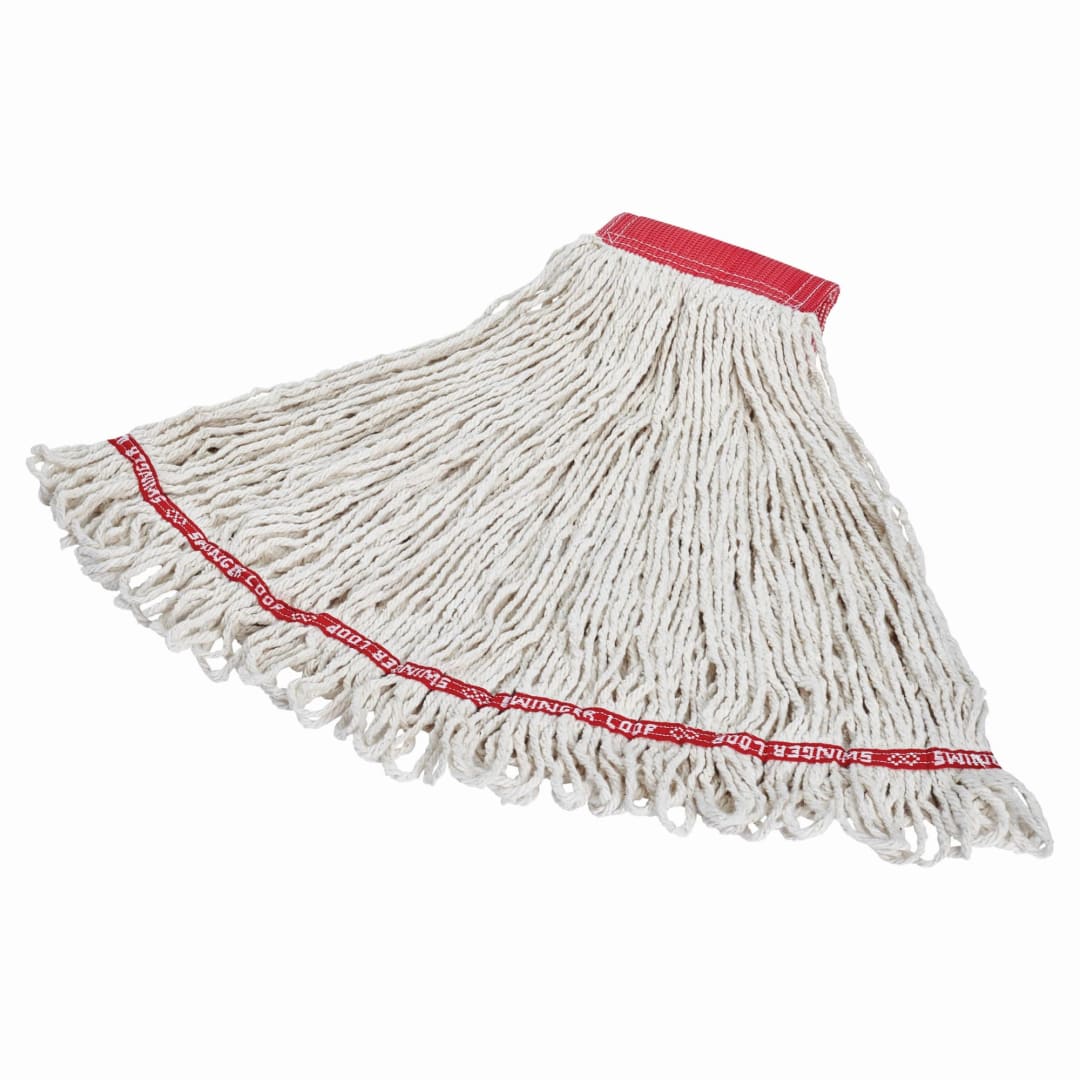 24 OZ Swinger Loop® Blend Wet Mop, 5" Headband, White