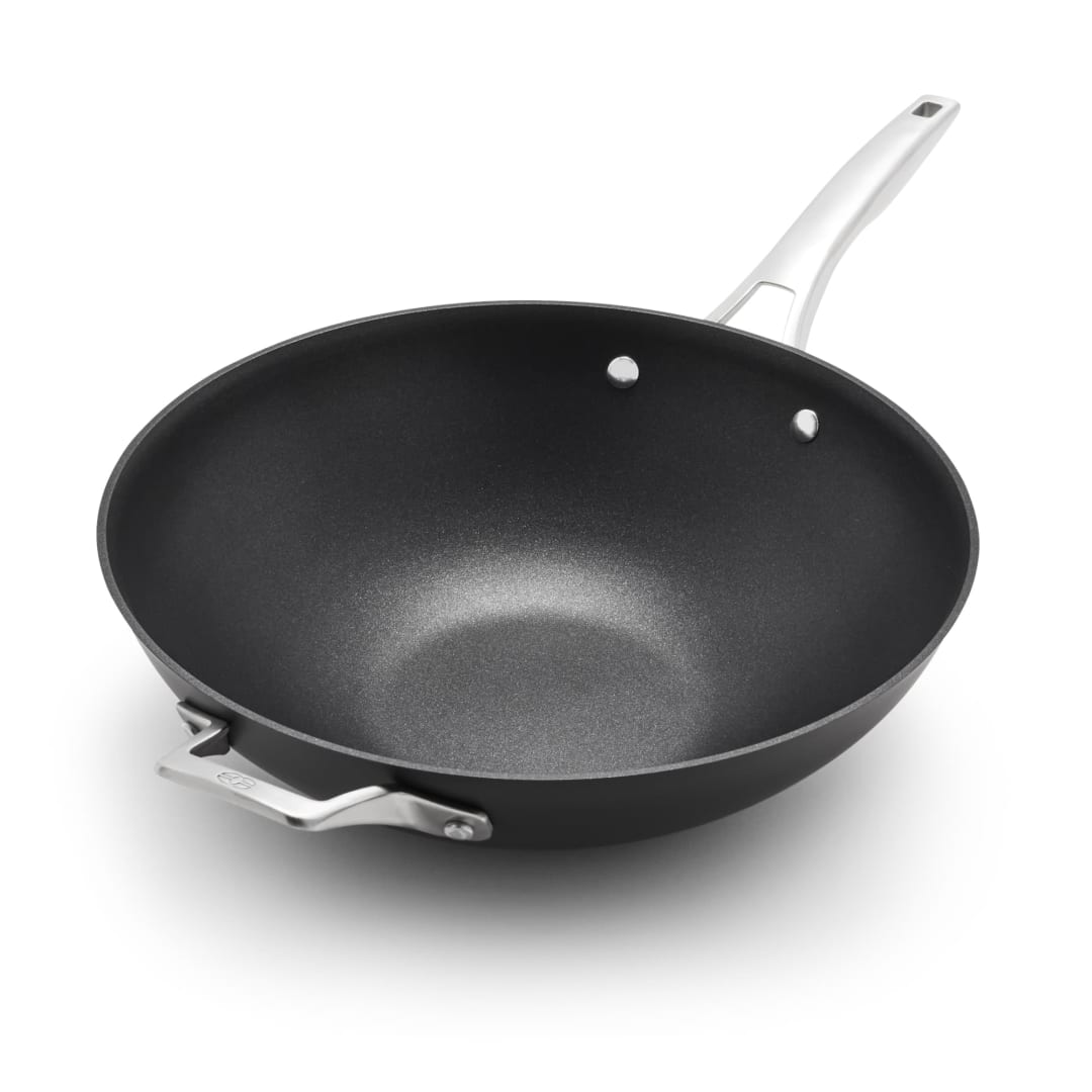 Calphalon® Premier™ Hard-Anodized Nonstick 13-Inch Flat Wok
