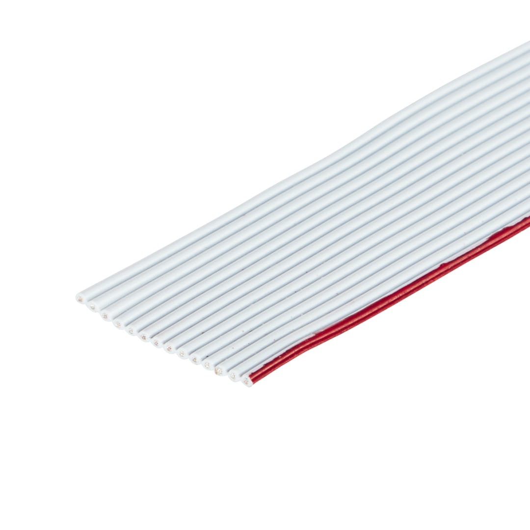 3M™ 3801/14, Flachbandkabel, 14-polig, 3801 Serie, Litzenleiter, 1,27 mm, Grau, 30,5 m/Rolle