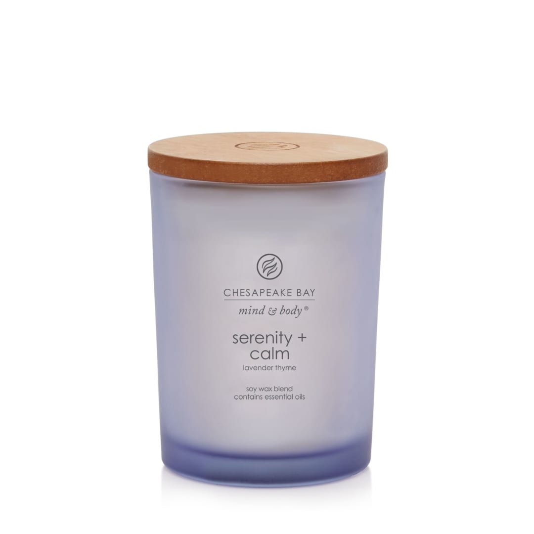 Chesapeake Bay Candle Scented Candle Serenity + Calm (lavender thyme) Medium Jar