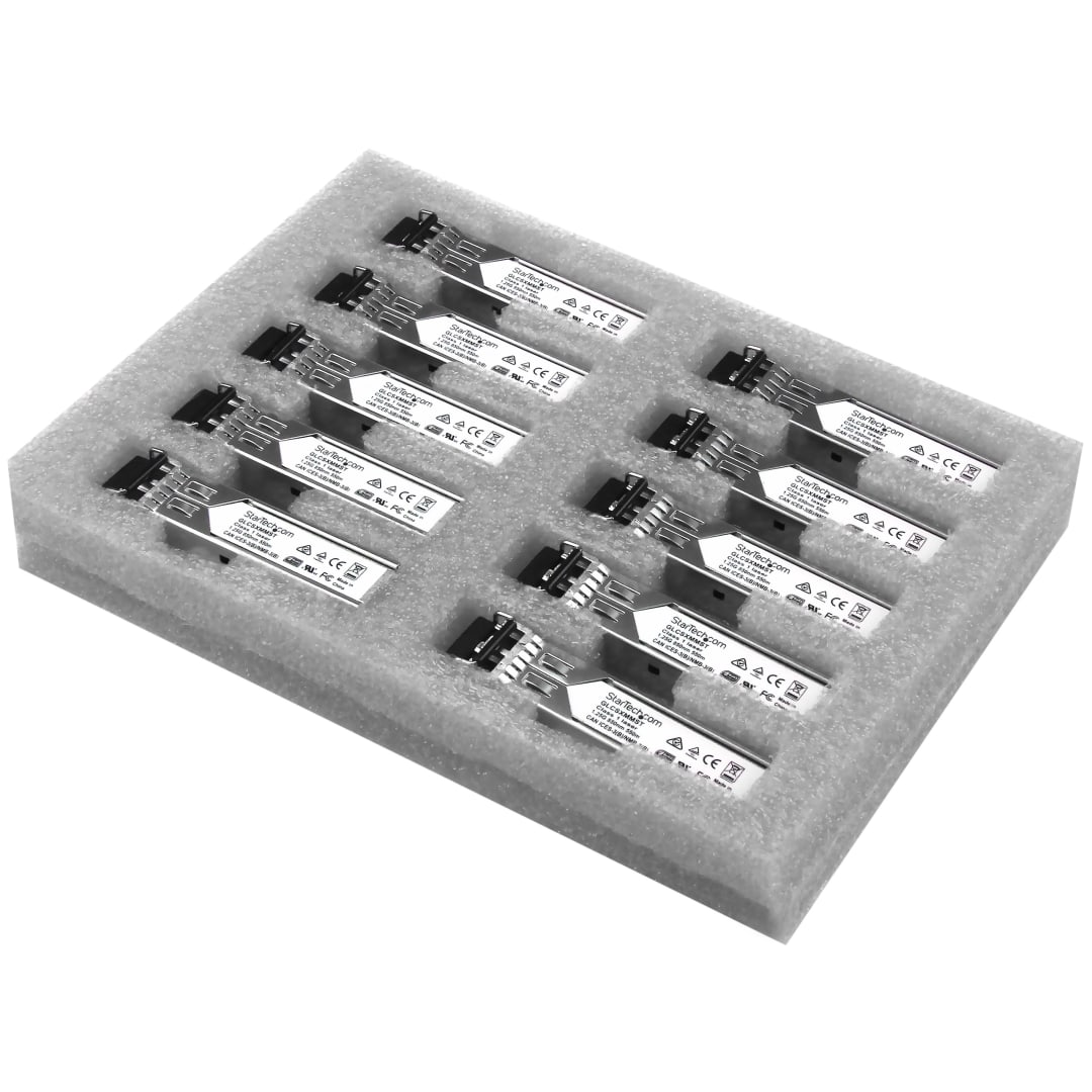 10 Pack - Gb Fiber SFP- Cisco GLC-SX-MM Compatible