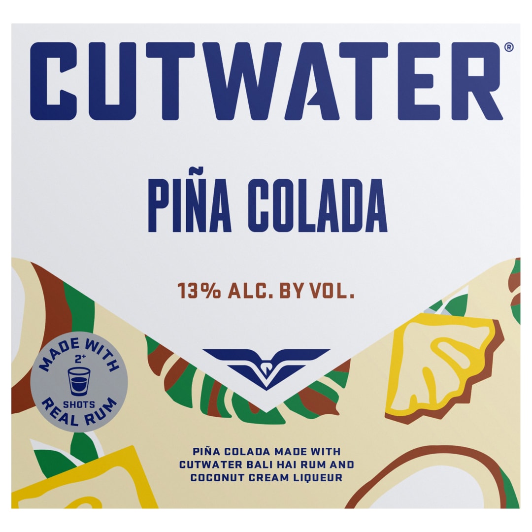 Cutwater Piña Colada 4 Pack, 12 fl oz Cans