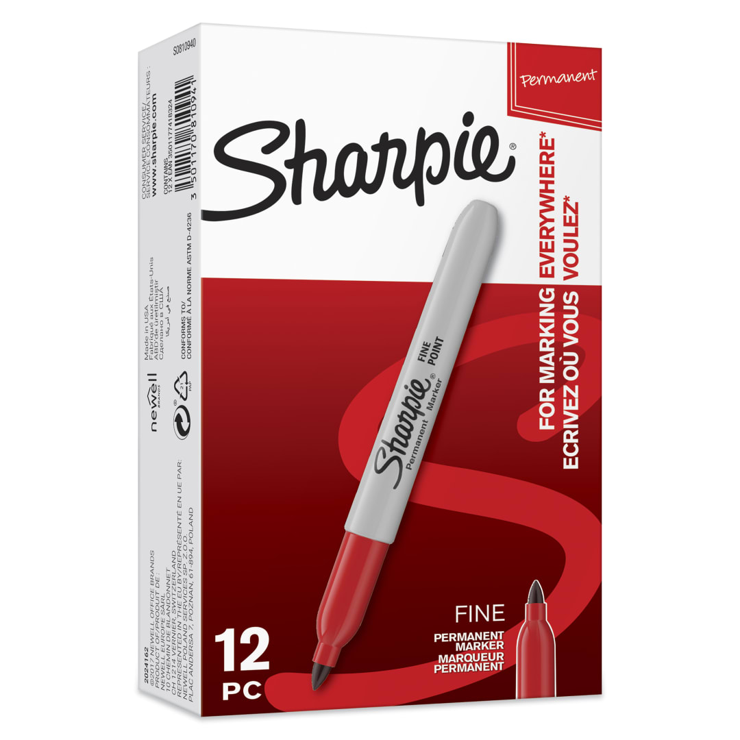 SHARPIE PMKR F. RED TK12 PEA