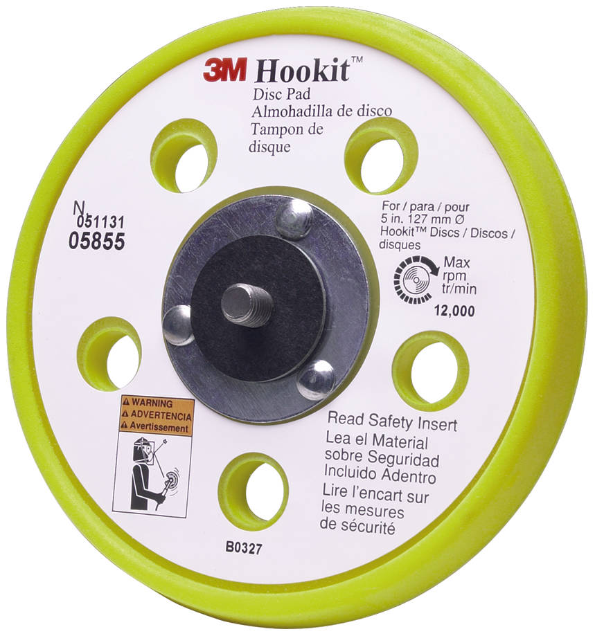 Suporte 3M™ Hookit™  Clean Sanding™, 127mm diâmetro, Rosca externa 8mm – 24 - PN20206