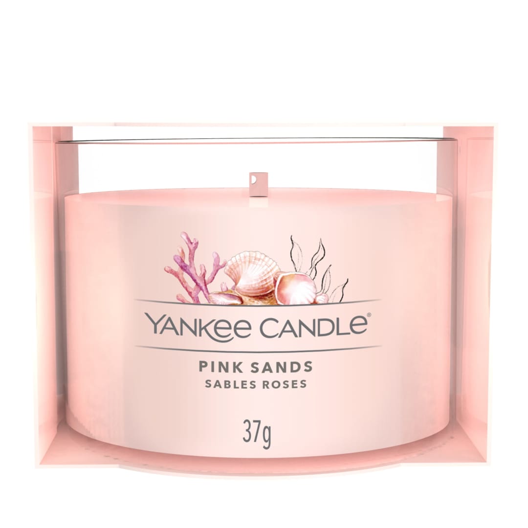 Yankee Candle® Scented Candles Filled Votive | Pink Sands | Soy Blend Wax Mix | 1 Count