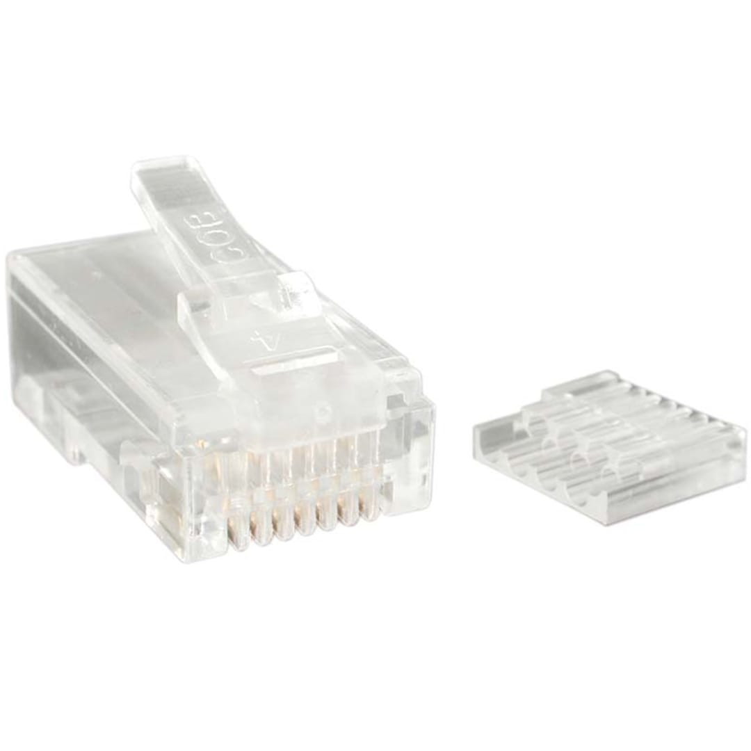 50 Pack of Stranded Cat 6 Modular Plug Connector