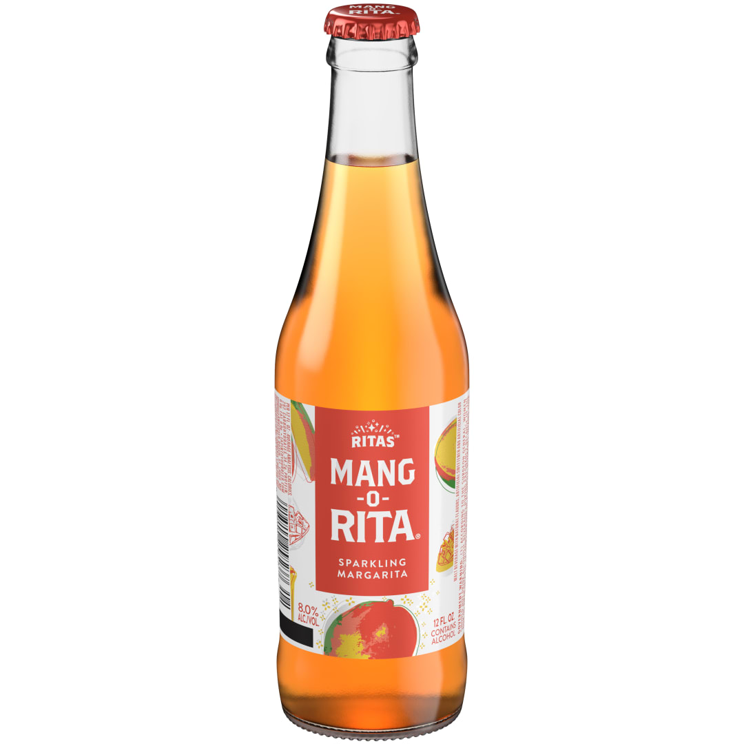 Ritas Mang-O-Rita Sparkling Margarita, 12 fl. oz. Bottle, 8% ABV