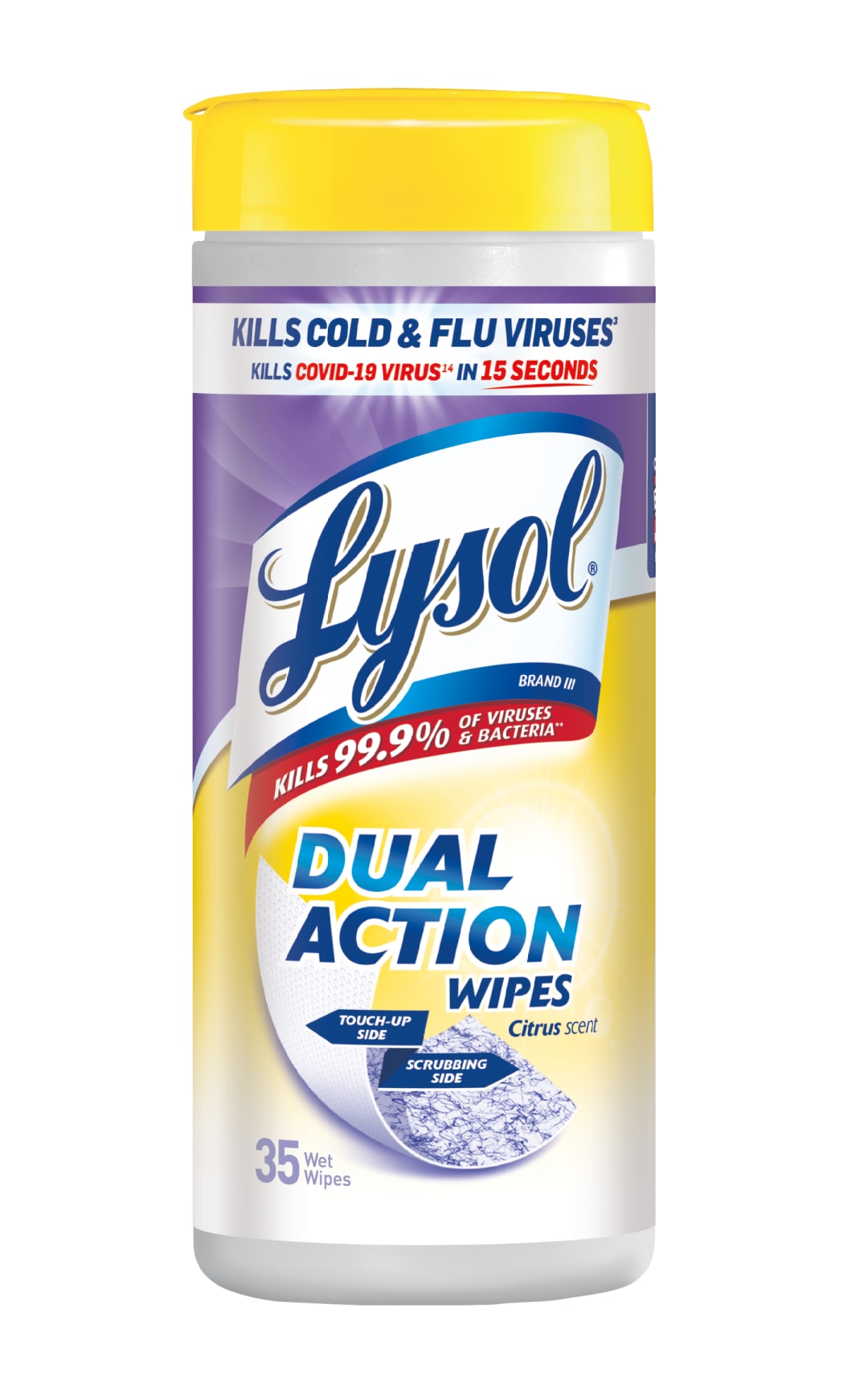 LYSOL® Dual Action Wipes - 12/35 ct.