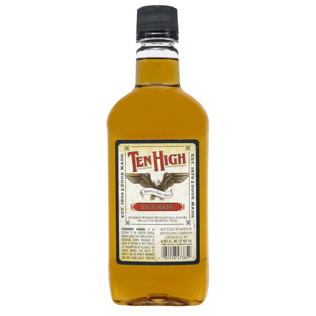 Ten High Sour Mash Bourbon Whiskey 750ml 80 Proof