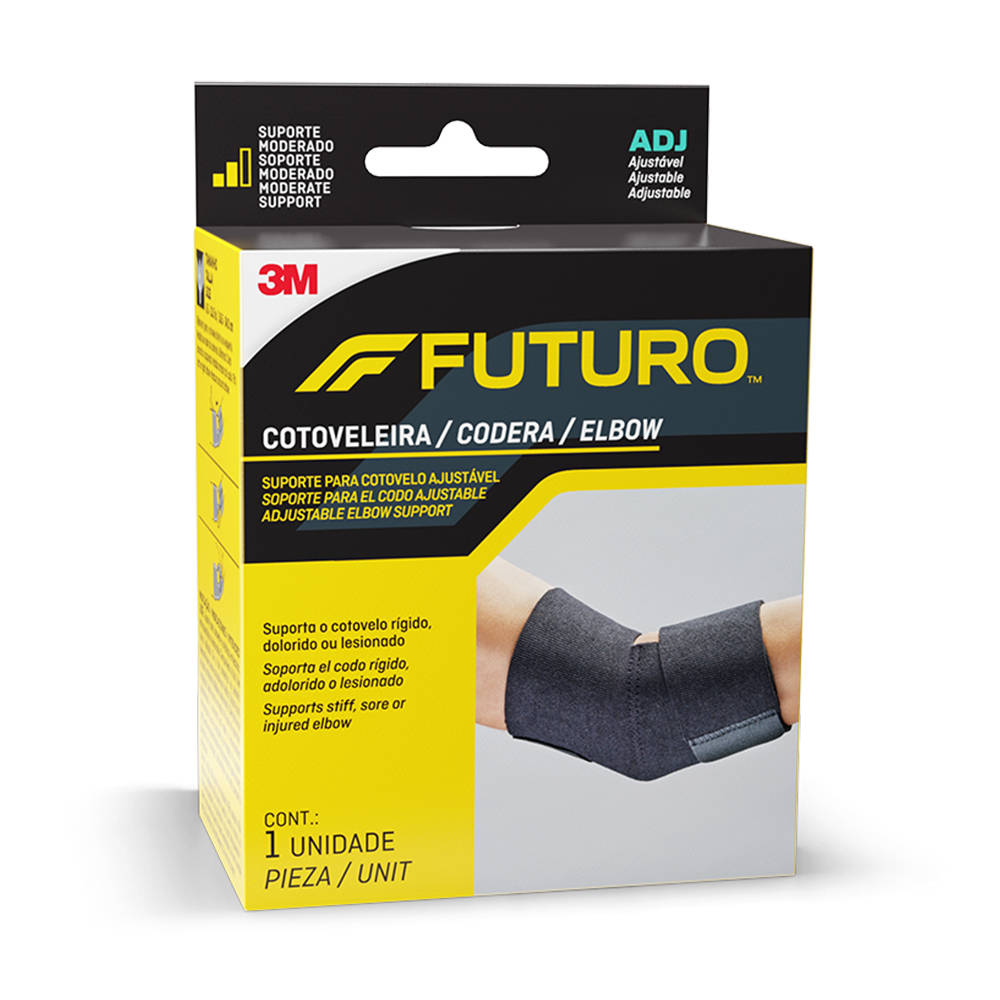 Cotoveleira Bilateral 3M™ Futuro™ Basic, Tamanho Ajustável, 1 Unidade