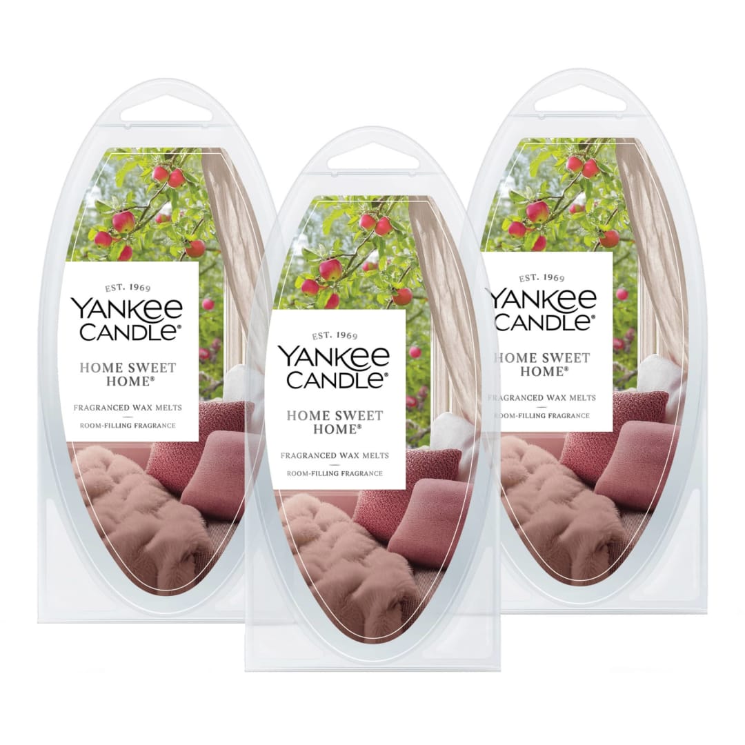 Yankee Candle® Home Sweet Home Wax Melts 6 Count (Pack of 3) Ideal for Use in All Wax Warmers Perfect for DIY Candle Making