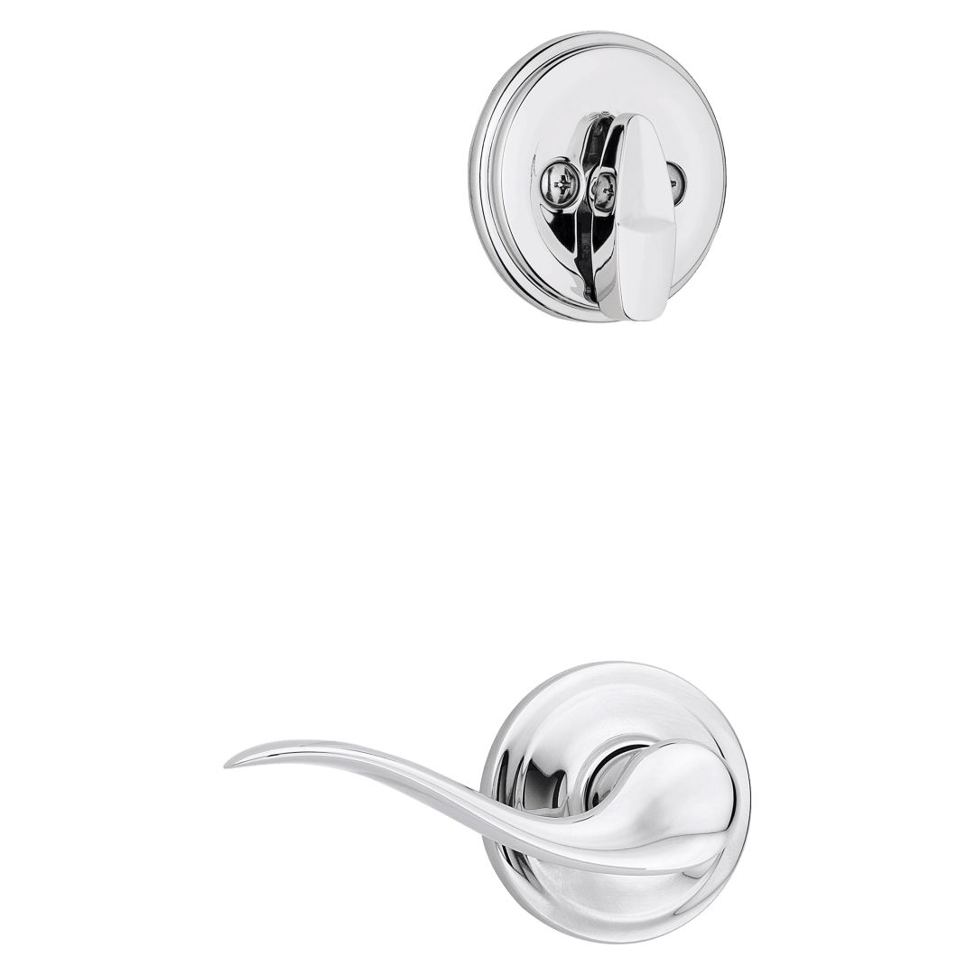 966 Single Cylinder Interior Pack w/ Tustin Right-Handed Lever Handlesets in Polished Chrome