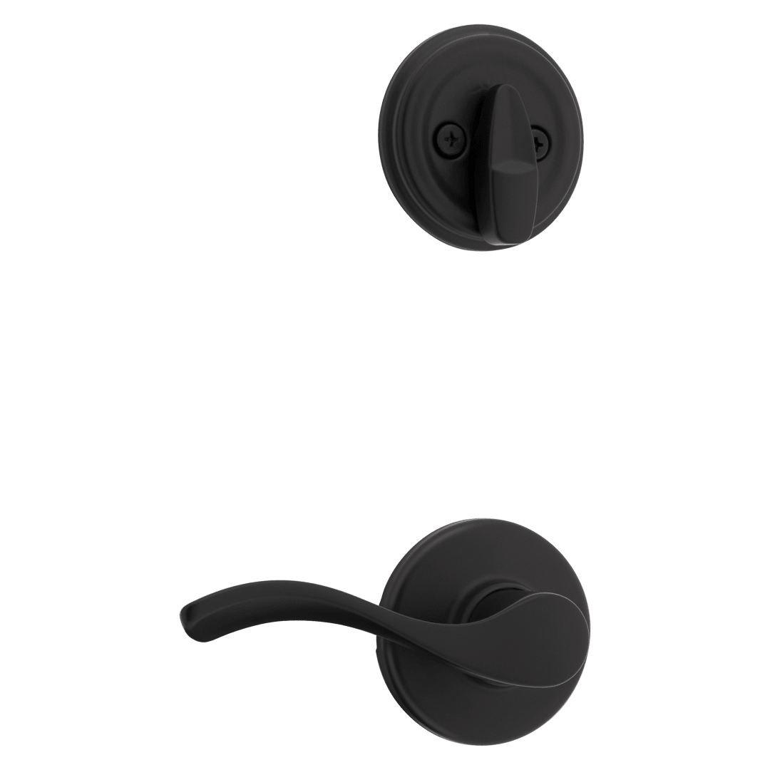 966 Single Cylinder Interior Pack w/ Balboa Right-Handed Lever Handlesets in Matte Black