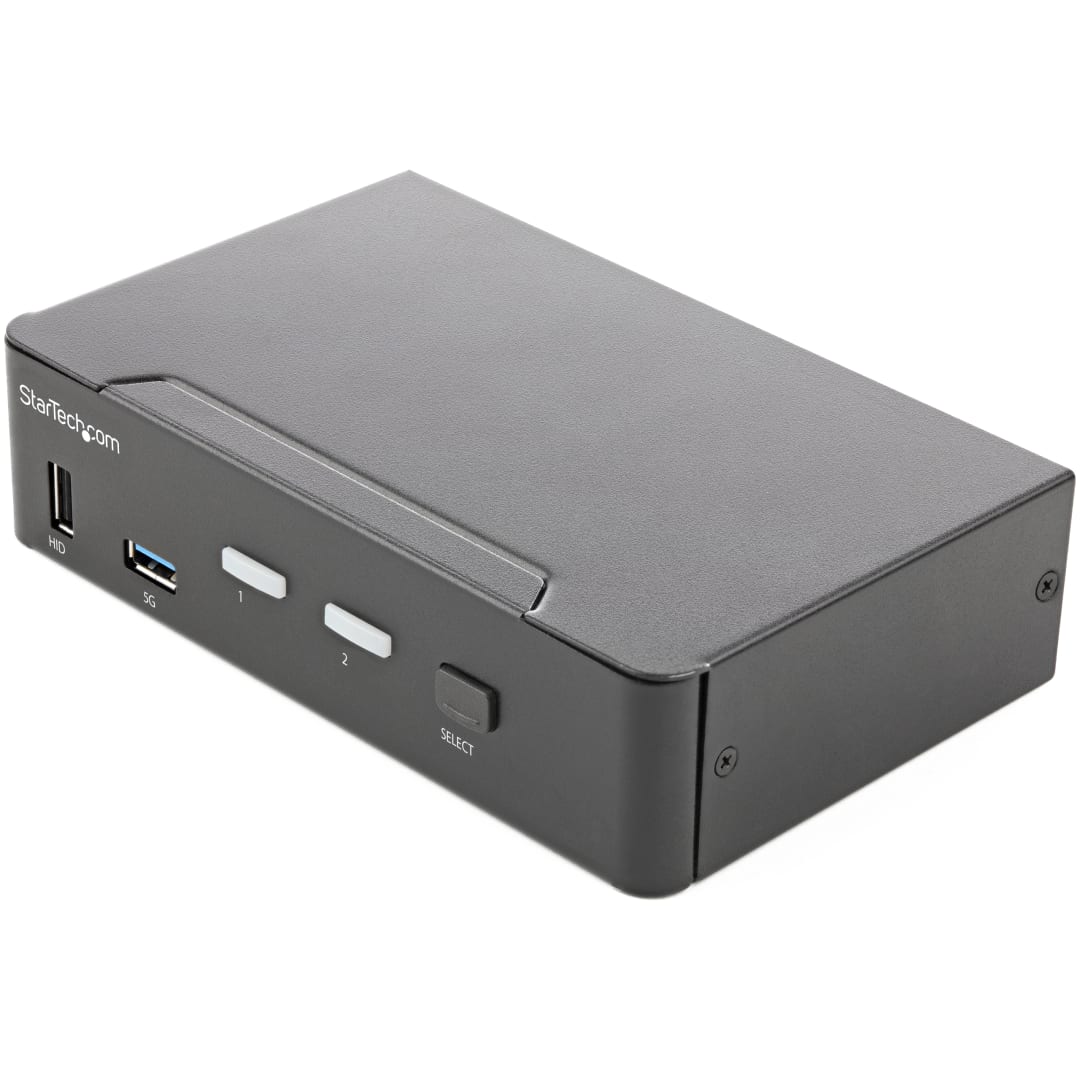 2 Port HDMI 4K60 KVM w  Audio and USB 3 0 Hub