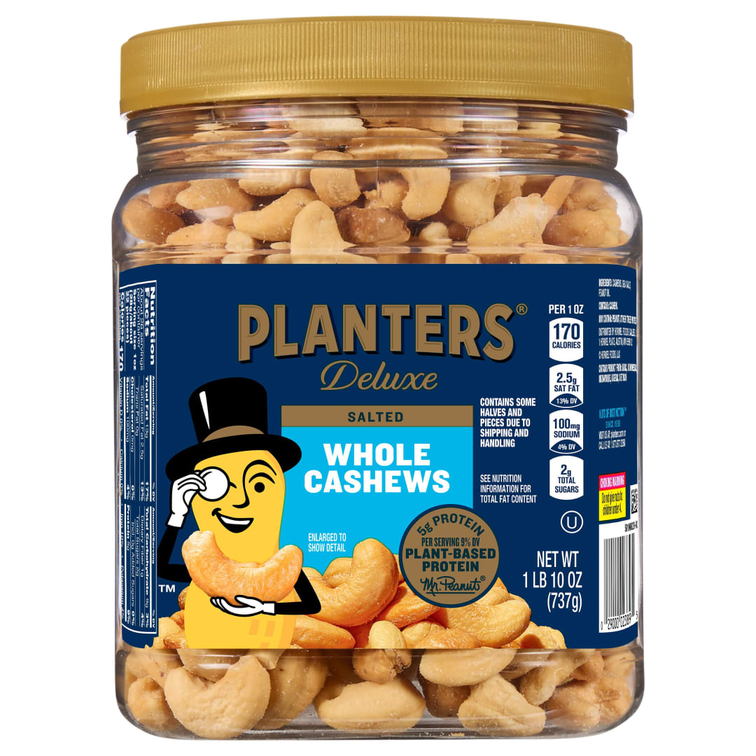 PLANTERS Snack Nuts Fancy Cashews