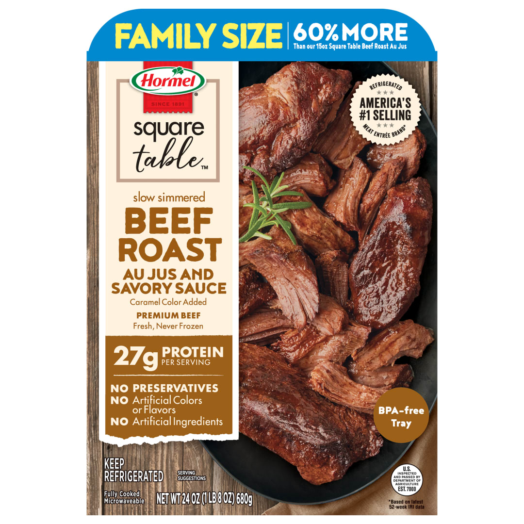 HORMEL SQUARE TABLE Family Size Beef Roast Au Jus