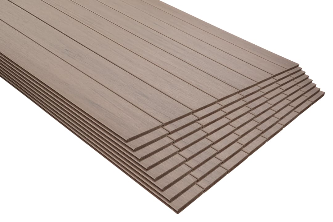 .82-in x 5.5-in x 12-ft Grooved Trex Select® Composite Deck Board Malted Barley 64/BDL