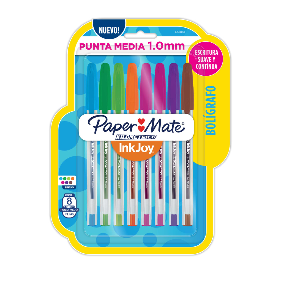 PM KM INKJOY 100ST CD X 8 ASSORTED