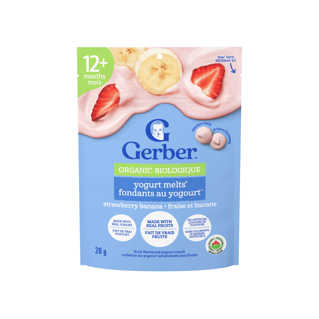 GERBER ORG YOGURTMLTS StrwBna 7x28gN1 CA