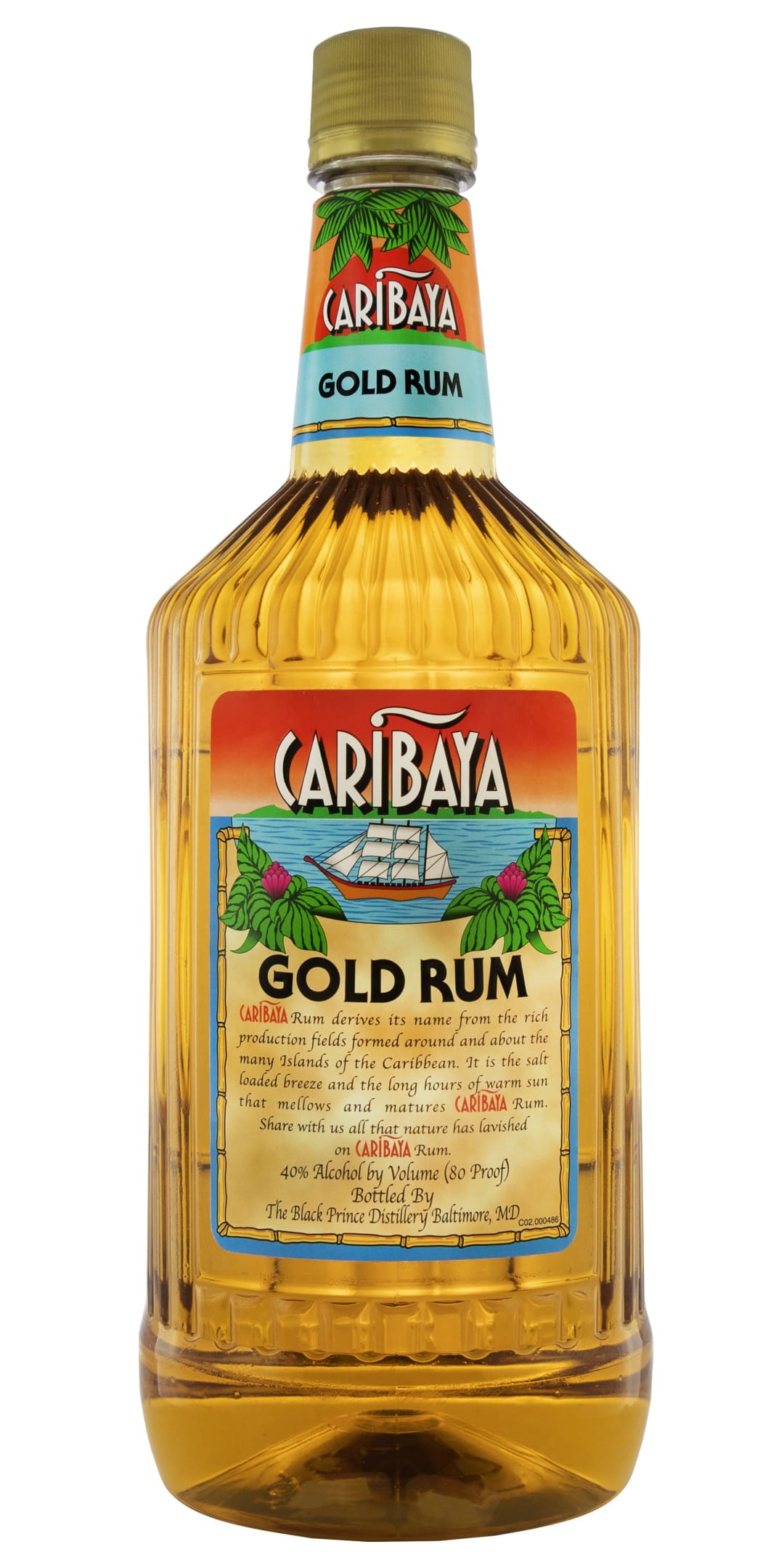 Caribaya Gold Rum 1.75l 80 Proof