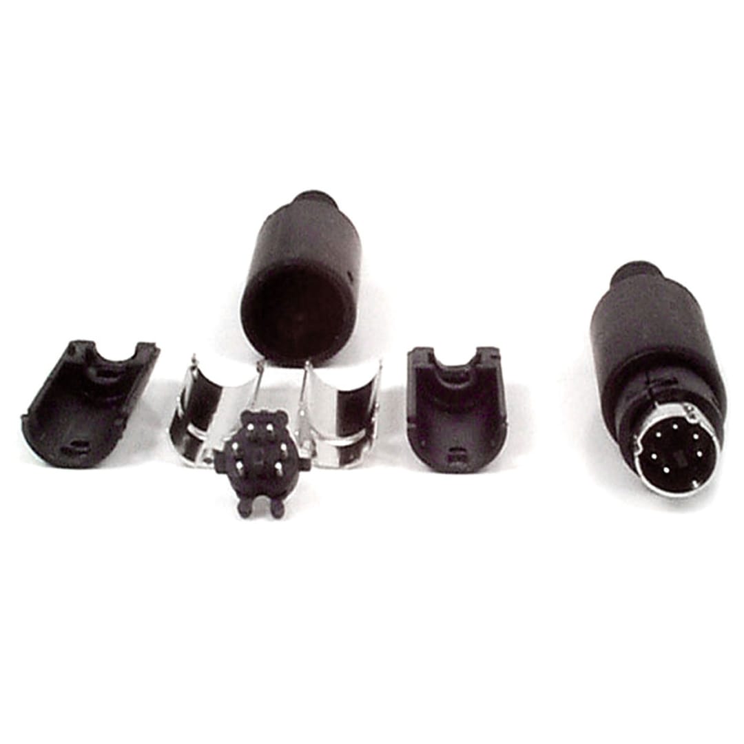 6-pin MiniDIN Male Solder Connector