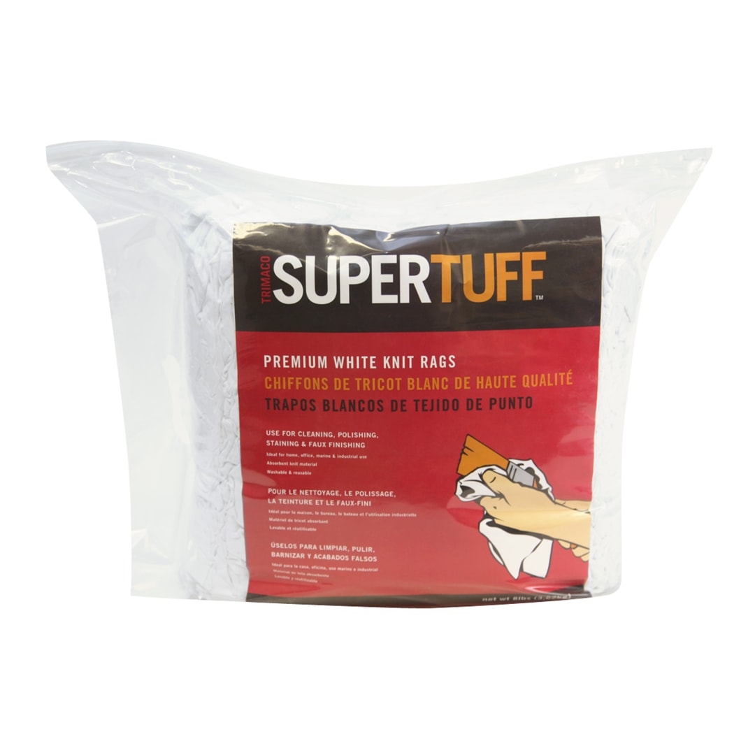 Premium Knit Painter's Rags, White, 8lb bale