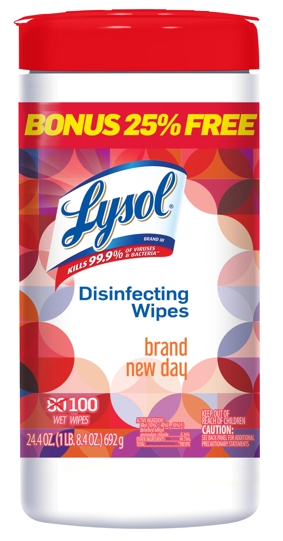 LYSOL® Disinfecting Wipes - Brand New Day 6/(80+20) ct.