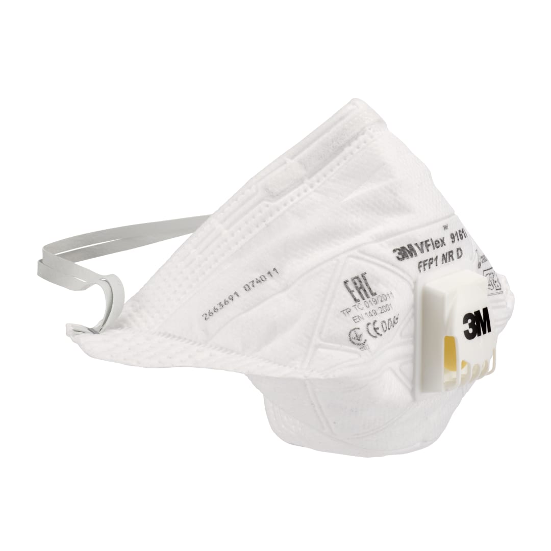 3M™ VFlex™ Partikül Solunum Maskesi, FFP1, Valfli, 9161E