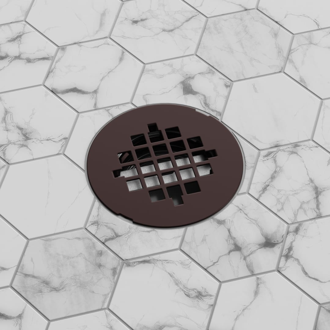 DreamLine SlimLine 2 inch Round Shower Drain, Oil Rubbed Bronze