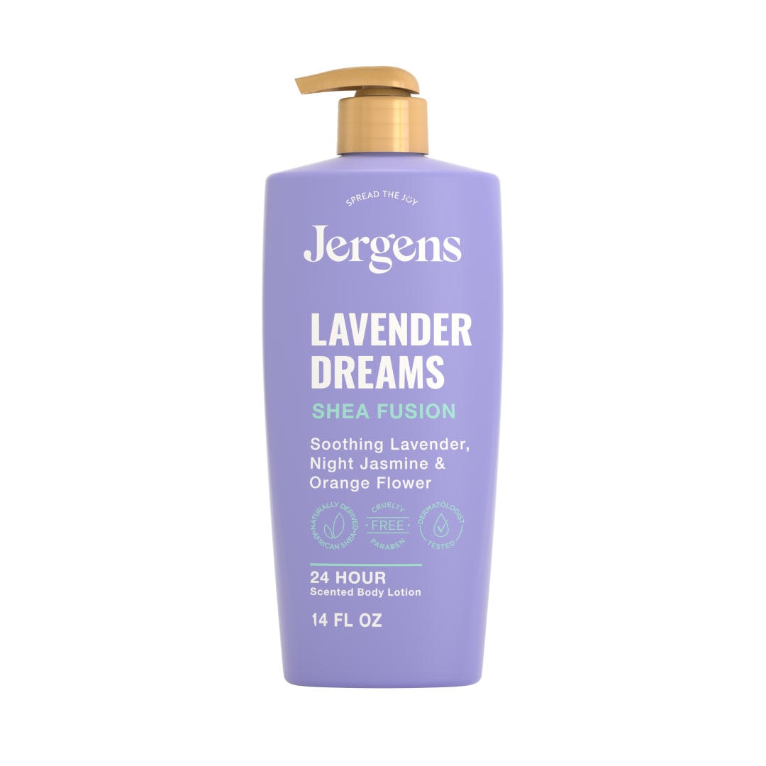 Jergens Shea Fusion Lavender Dreams Body Lotion, Shea Butter, 14 fl oz