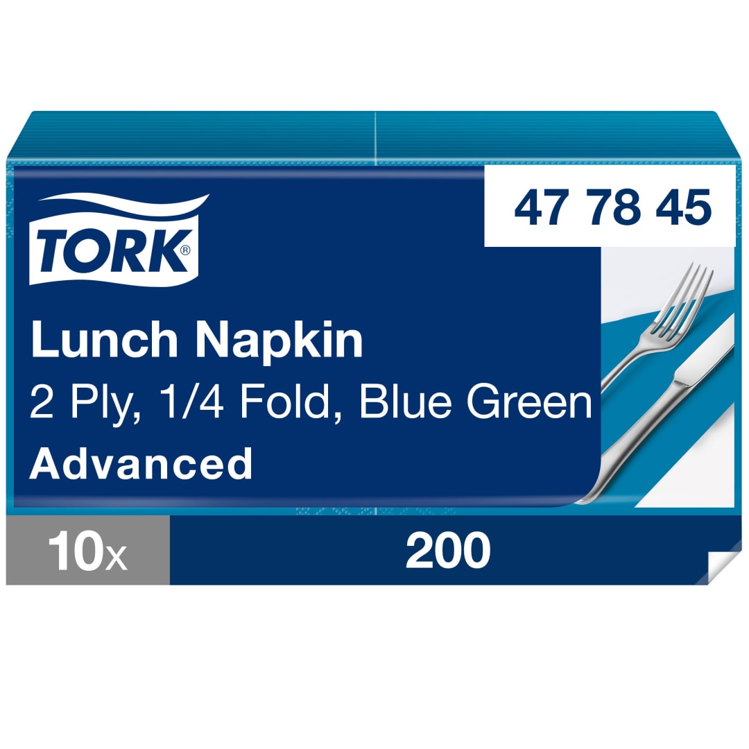 Tork Blue Green Lunch Napkin