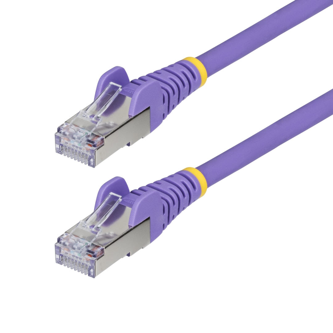 3ft Purple CAT6A S/FTP Snagless Patch cable - LSZH
