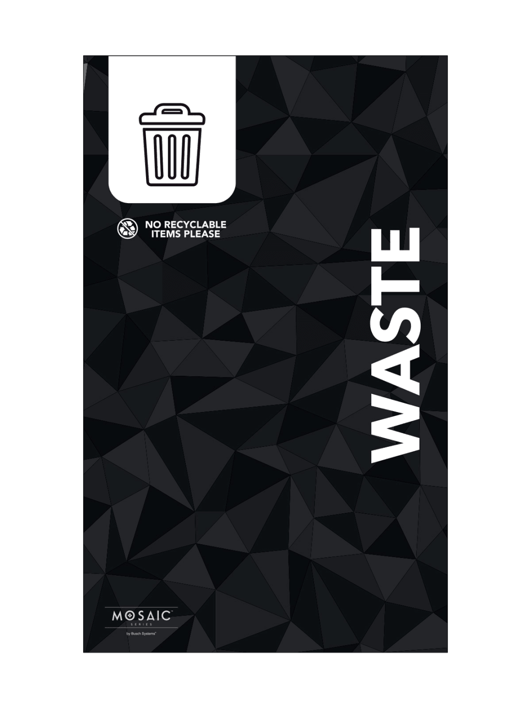 MOSAIC (1) - Body Sign - Waste - Black