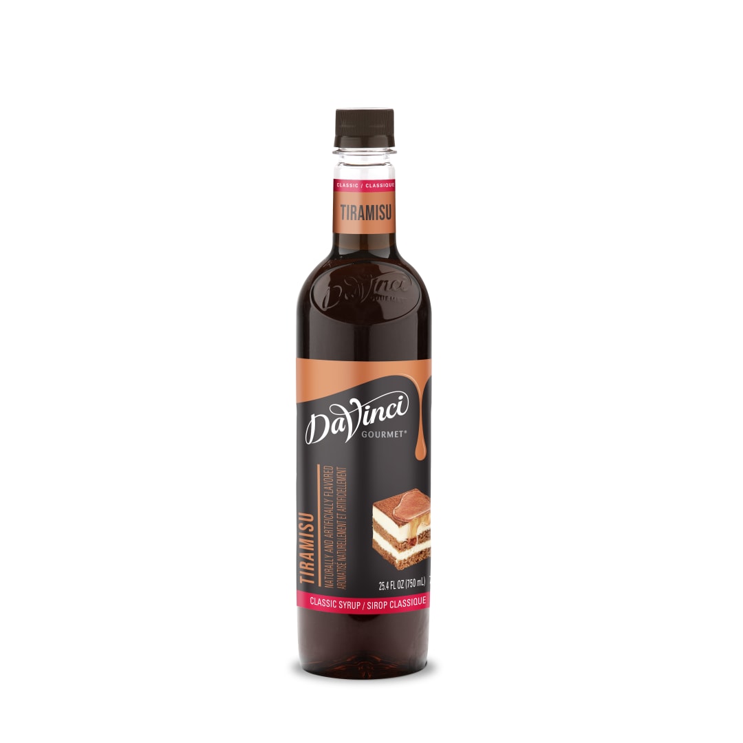 DaVinci Gourmet Tiramisu Syrup, Plastic Bottle, 4 x 750 mL