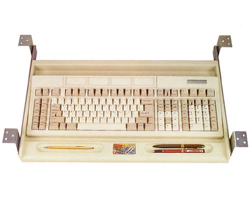 Under-desk keyboard drawer