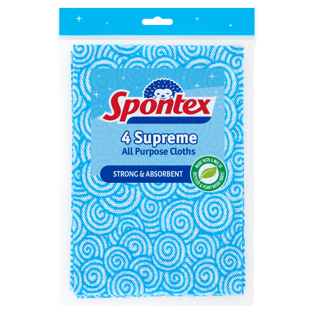 Spontex 4 Supreme All Purpose Cloths