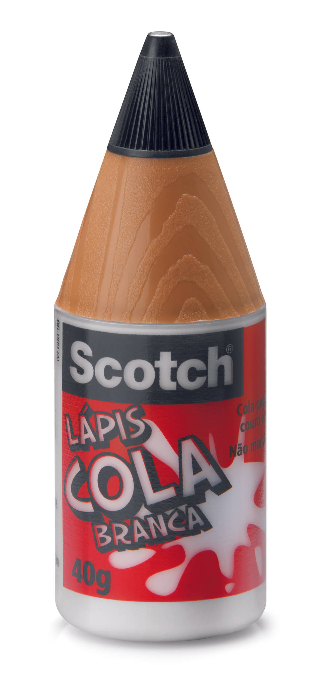 Lápis Cola Scotch®, Transparente, Embalagem Vermelha, 40 g