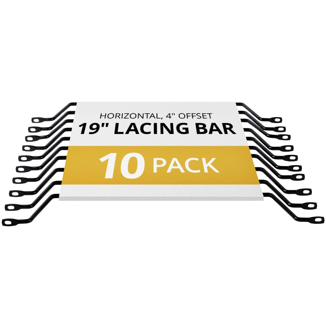 10 Horizontal Cable Management Bars 4 in Offset