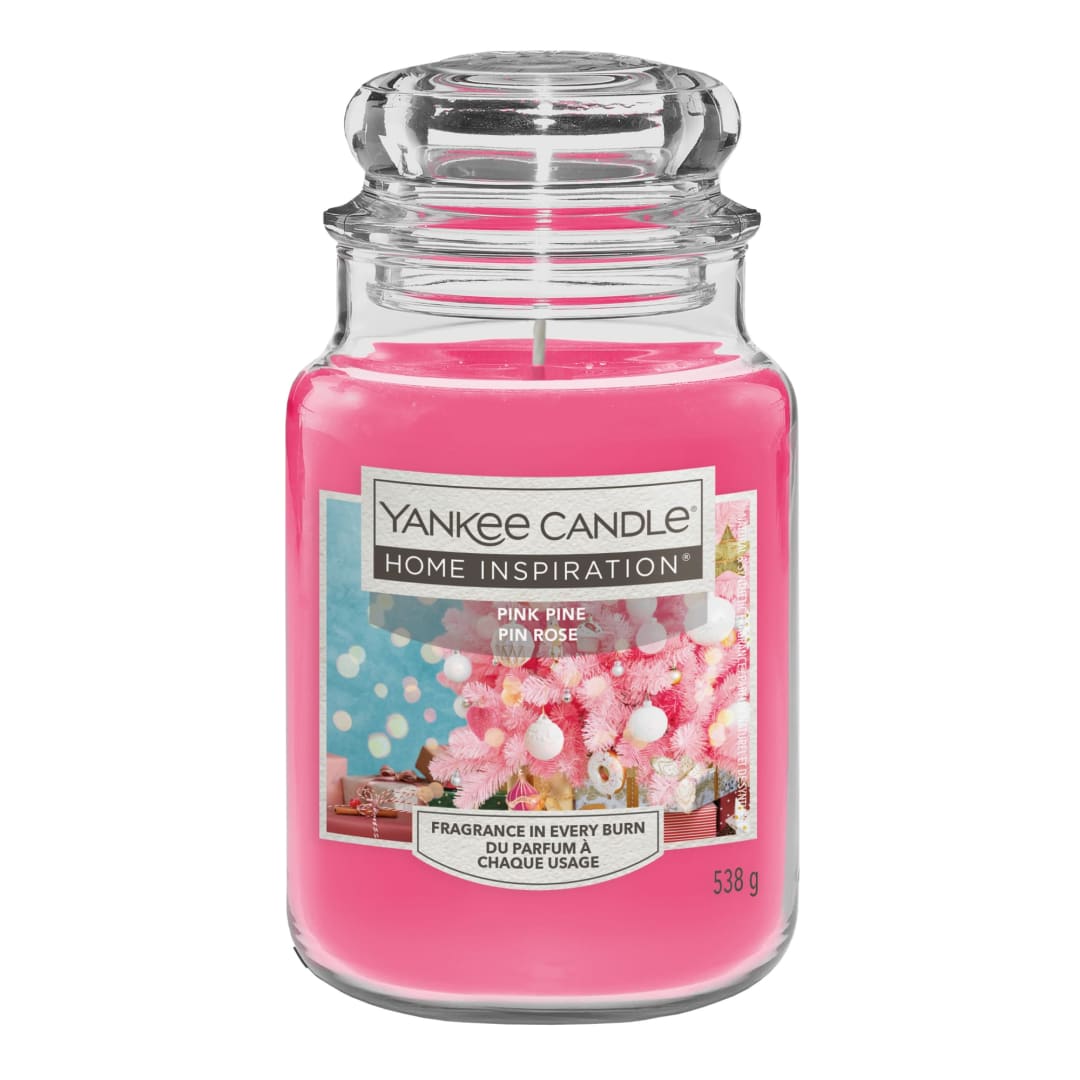 Yankee Candle® Home Inspiration Scented Candle | Pink Pine Large Jar Candle | Long Burning Candles: Up to 125 Hours | Perfect Gifts for Women