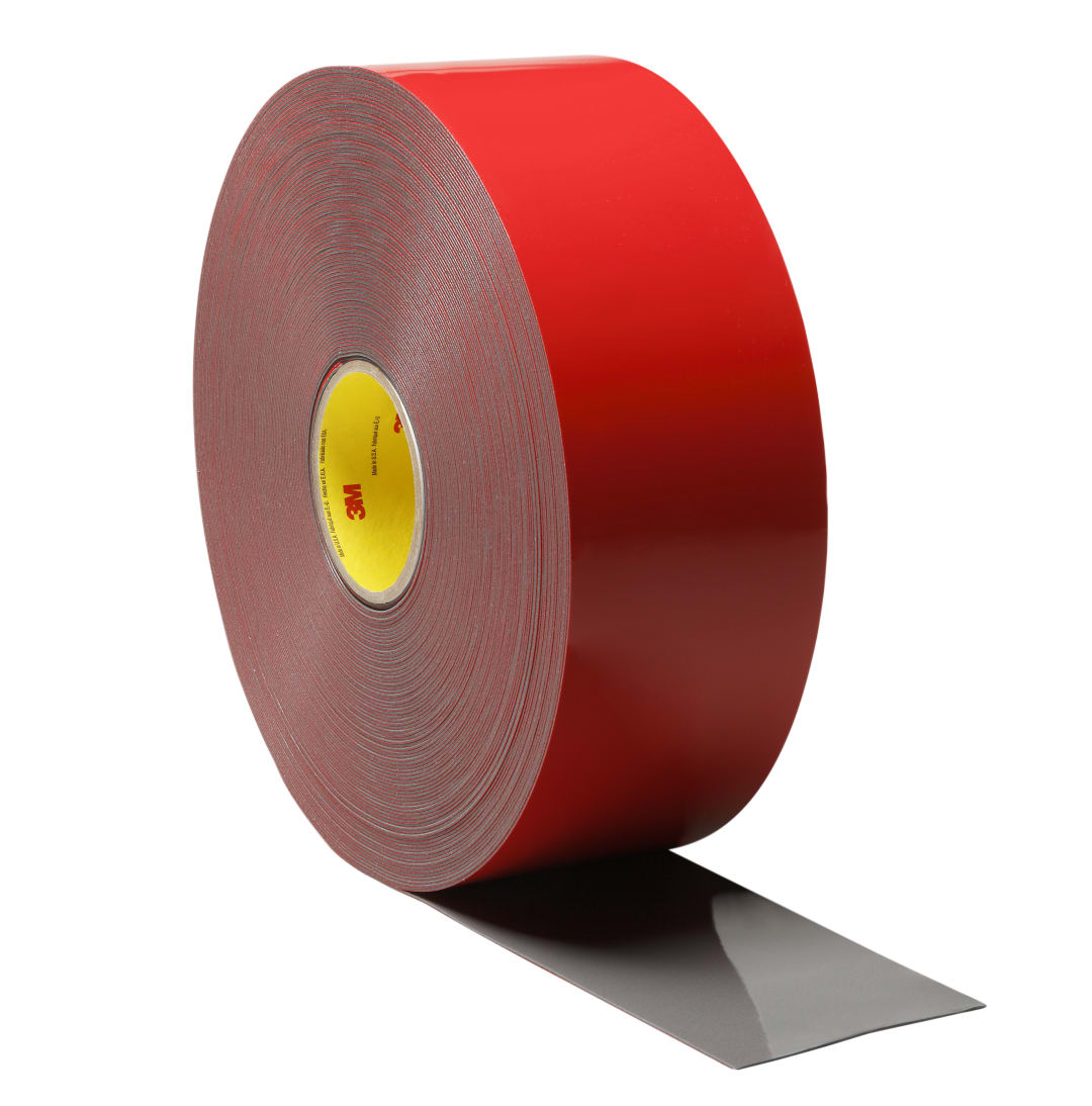 3M™ Acrylic Foam doppelseitiges Klebeband PX5011T, Grau, 1.14 mm, 8 mm x 700 m