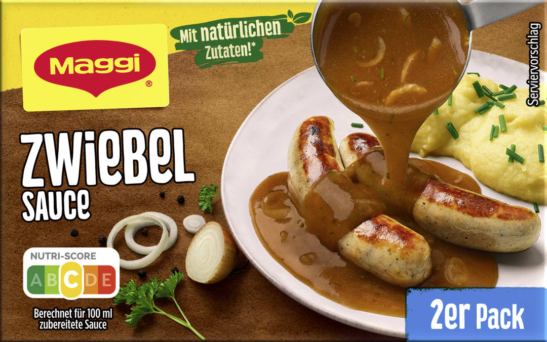 MAGGI Zwiebelsauce 2er Multipack, ergibt 500ml
