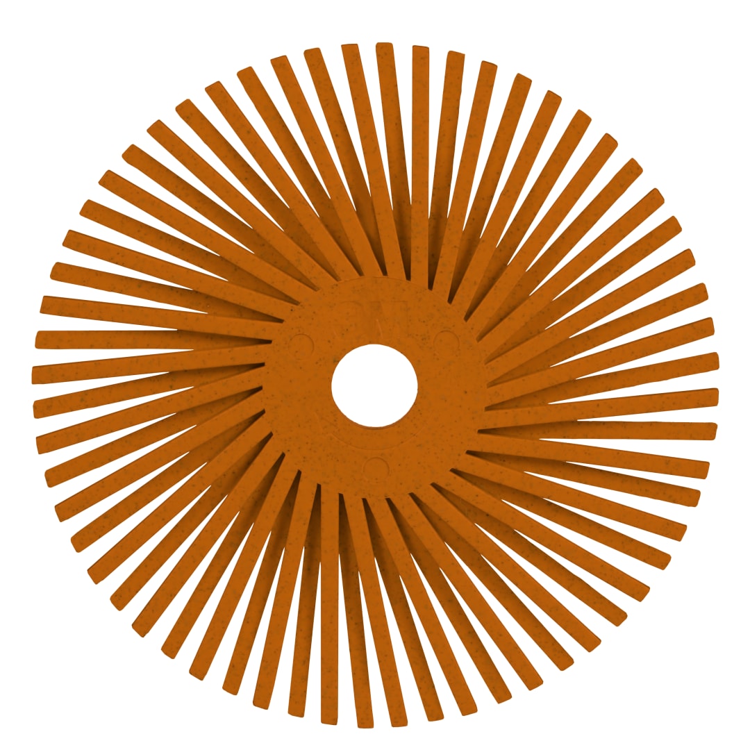 Scotch-Brite™ Hassas Radyal Bristle Fırça, PN-RB, 80+, 76,2 mm x 9,525 mm (3 inç x 3/8 inç), Tip A,
