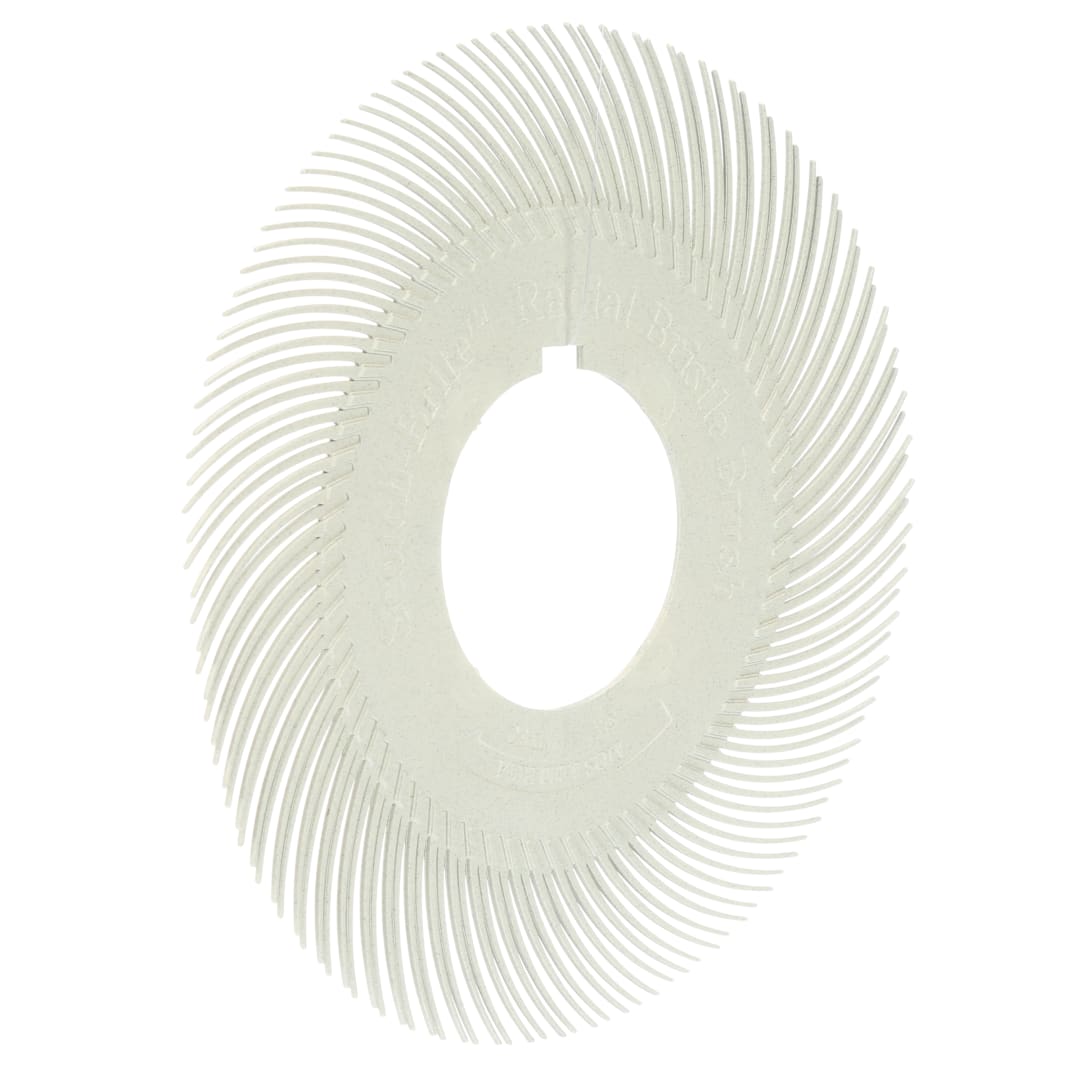Scotch-Brite™ Radial Bristle Brush BB-ZB Einzelsegment, weiß, 152,4 mm, P120, Typ C (Nachfüllpackung)