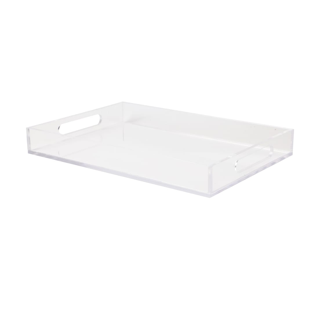 Brody Acrylic Letter Tray Office Desktop Organizer with Handles, 12.75" x 8.75"