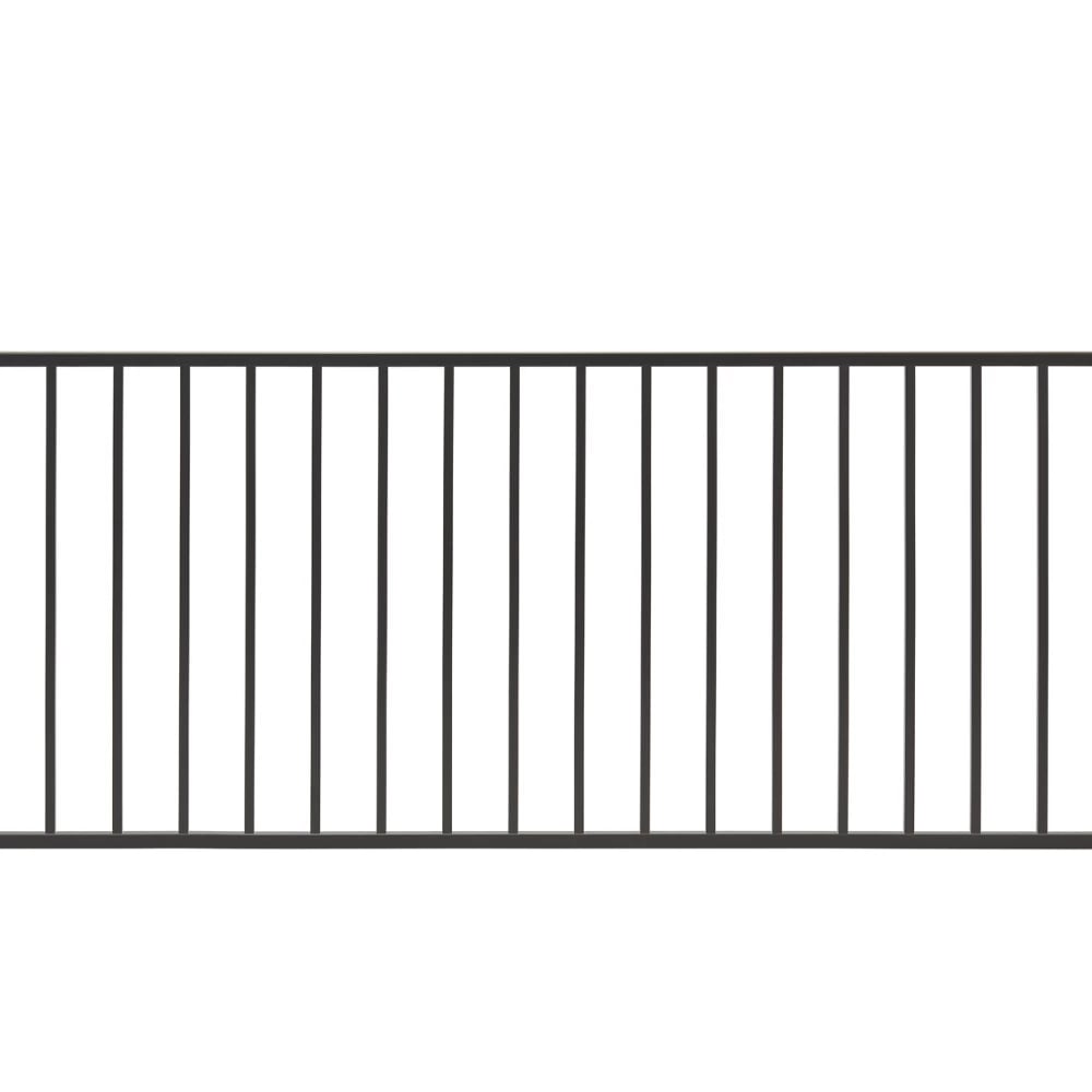 8-ft x 36-in Trex® Enhance™ Steel Horizontal Railing Panel in Charcoal Black