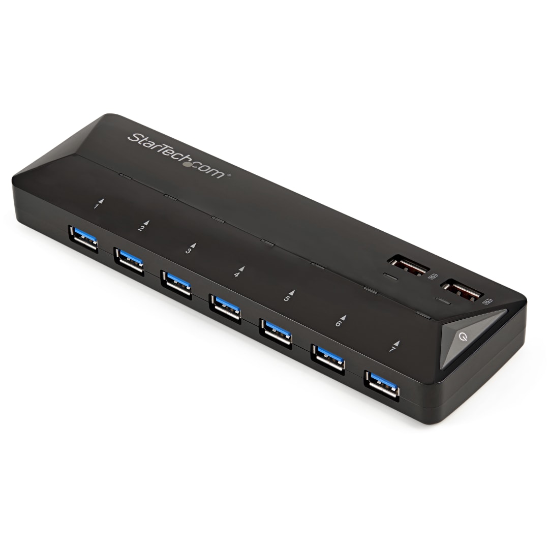 7 Port USB 3 0 5Gbps hub 2 x 2 4A charge ports
