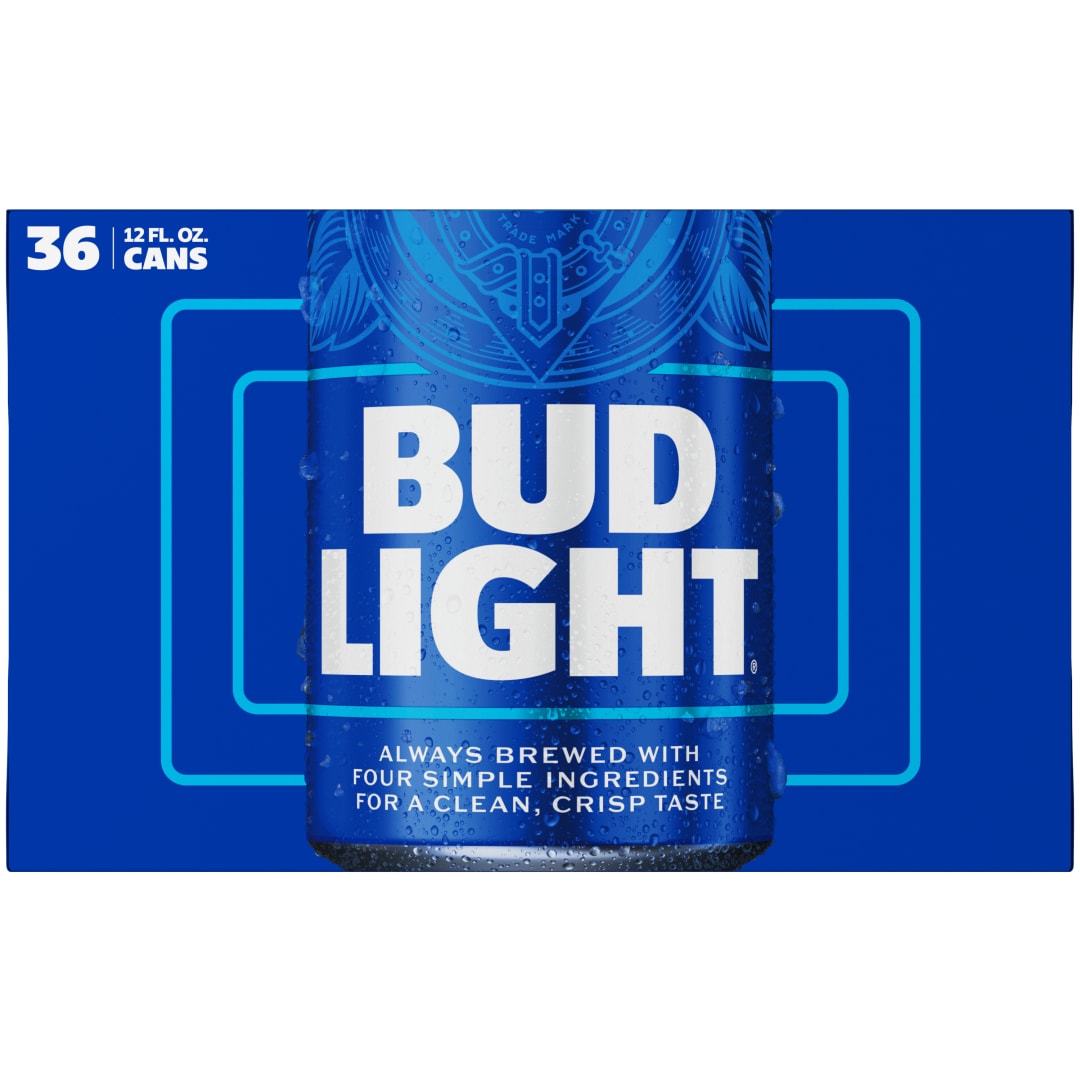 Bud Light American Lager Beer 36 Pack, 12 fl oz Cans