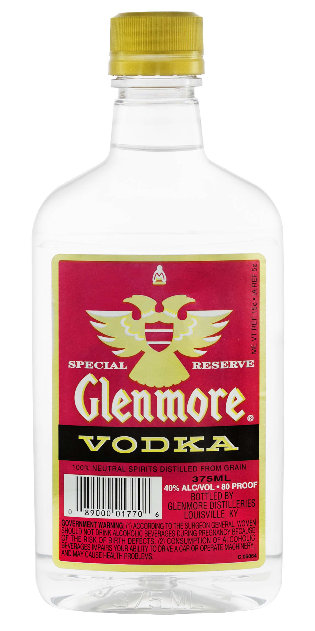 Glenmore Special Reserve Vodka 375ml 80 Proof