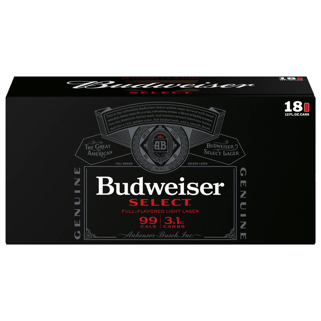 Budweiser Select Light Beer, 18 Pack 12 fl. oz. Cans, 4.3% ABV