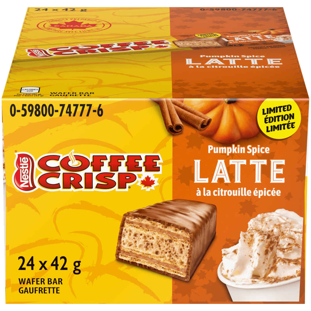 COFFEE CRISP Pmpkn Spce Ltte 4(24x42g)CA